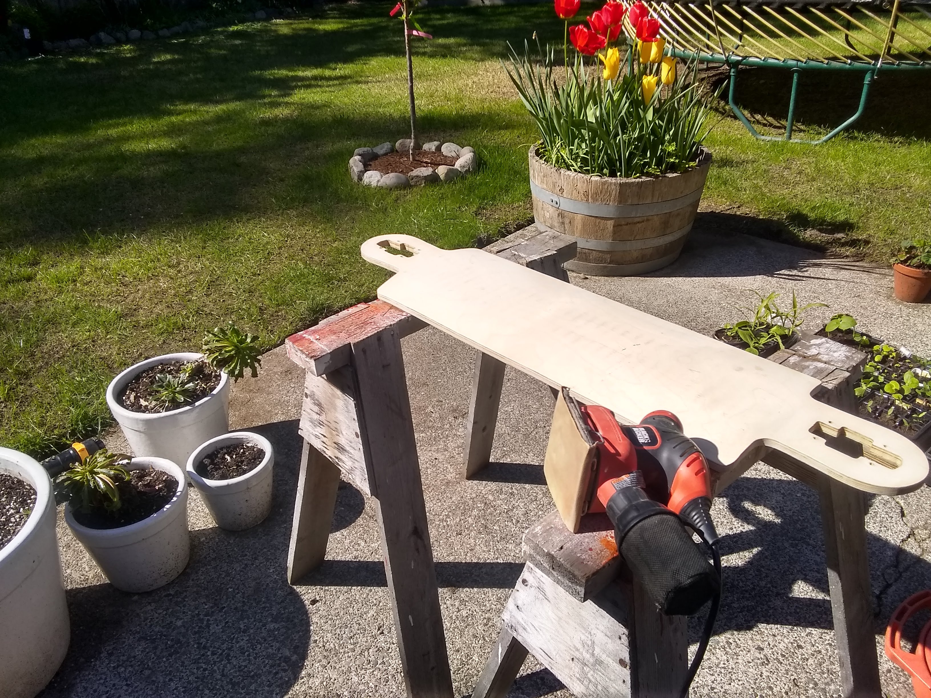 Sanded Longboard